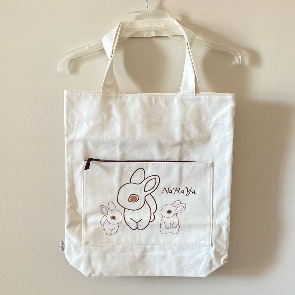 NaRaya Women’s Beige White Tote Bag - One Size - New